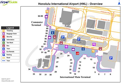honolulu international airport terminal map.
